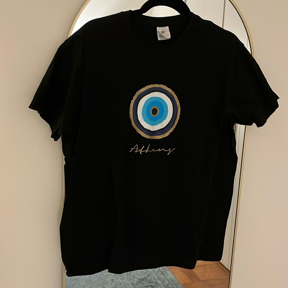 Greek Athens Evil Eye T-Shirt. Size Large